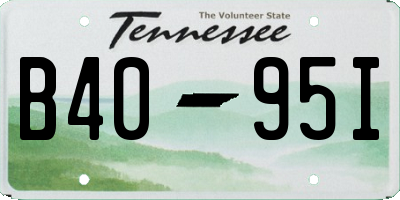 TN license plate B4095I