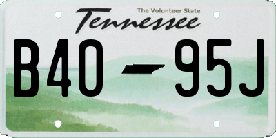 TN license plate B4095J