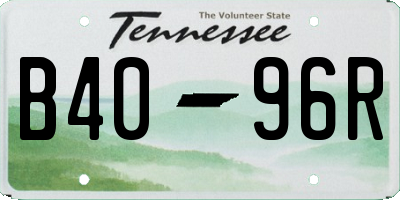 TN license plate B4096R