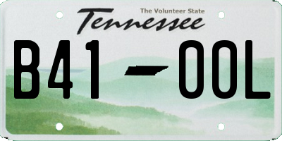 TN license plate B4100L