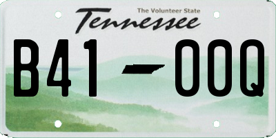 TN license plate B4100Q