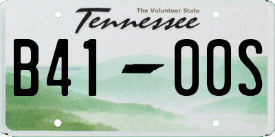 TN license plate B4100S