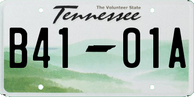 TN license plate B4101A