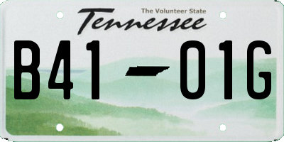 TN license plate B4101G