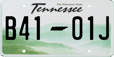 TN license plate B4101J