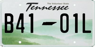 TN license plate B4101L