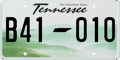 TN license plate B4101O