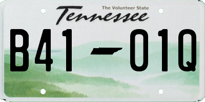 TN license plate B4101Q