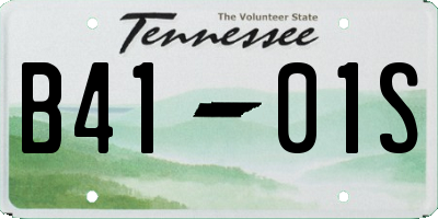 TN license plate B4101S