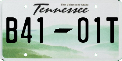 TN license plate B4101T