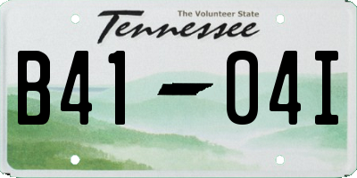 TN license plate B4104I