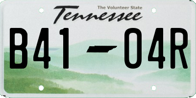 TN license plate B4104R