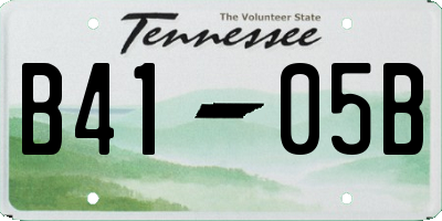 TN license plate B4105B