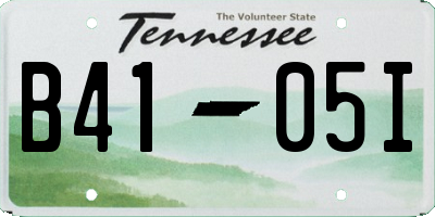 TN license plate B4105I