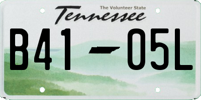 TN license plate B4105L