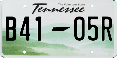 TN license plate B4105R