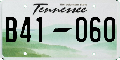 TN license plate B4106O