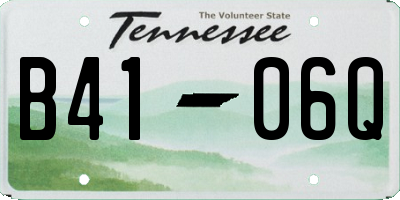 TN license plate B4106Q
