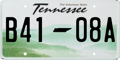 TN license plate B4108A