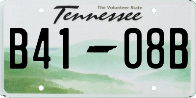 TN license plate B4108B