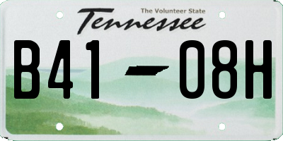 TN license plate B4108H