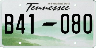 TN license plate B4108O