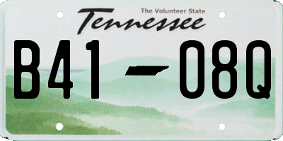 TN license plate B4108Q