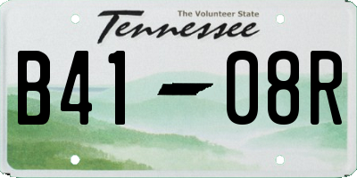 TN license plate B4108R
