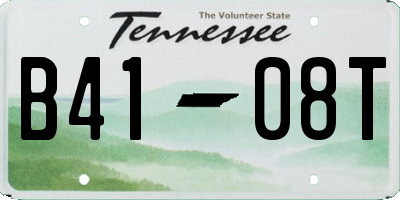 TN license plate B4108T