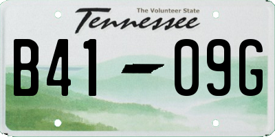 TN license plate B4109G