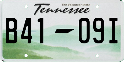 TN license plate B4109I