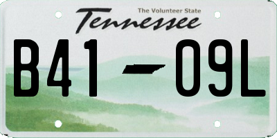 TN license plate B4109L