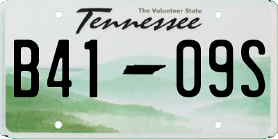 TN license plate B4109S
