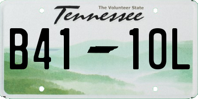 TN license plate B4110L