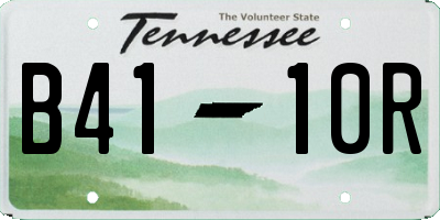 TN license plate B4110R
