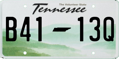 TN license plate B4113Q