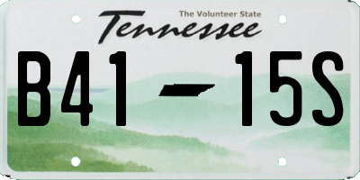 TN license plate B4115S
