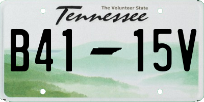 TN license plate B4115V