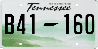 TN license plate B4116O