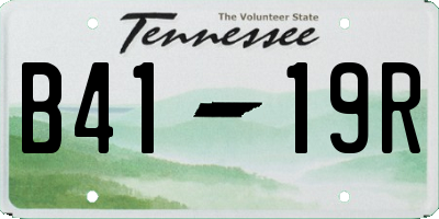 TN license plate B4119R