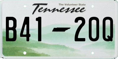 TN license plate B4120Q
