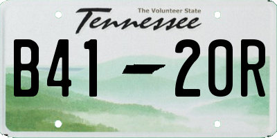 TN license plate B4120R