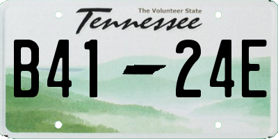TN license plate B4124E