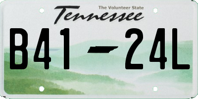 TN license plate B4124L
