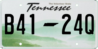TN license plate B4124Q