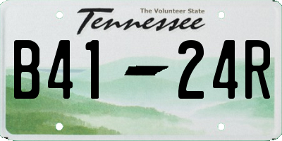 TN license plate B4124R