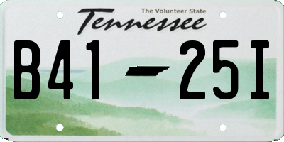 TN license plate B4125I