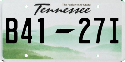 TN license plate B4127I