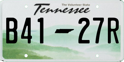 TN license plate B4127R