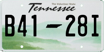TN license plate B4128I